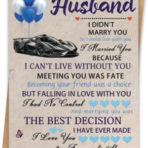 Anniversary Card to Husband, Anniversary Wedding Gifts from Wife for Husband,Unique Gift Idea for Men Him