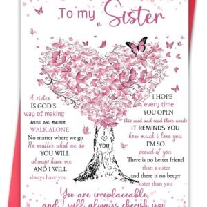 Happy Birthday Card for Sister, Lovely Sister Bday Cards,Unique Gifts Ideas for Women,Birthday Gifts from Brother