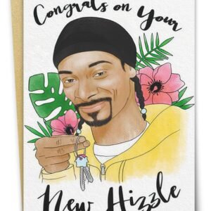 Funny Housewarming Card for Friends, Unique New Home Card for Coworkers Relative Neighbors, Perfect House Gifts for Women Men, Congrats on Your New Hizzle
